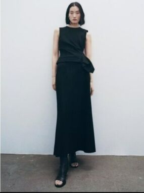 ZARA LAYERED MIDI SKIRT